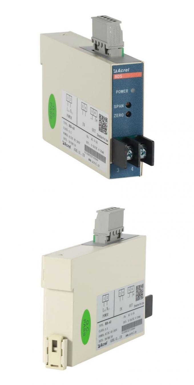 Class 0.5 Input AC 05a 01a Electric Current Transducers 420mA Output
