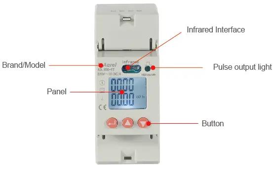 Acrel DDSD1352-CT Single Phase Digital Energy Meter for Solis inverter