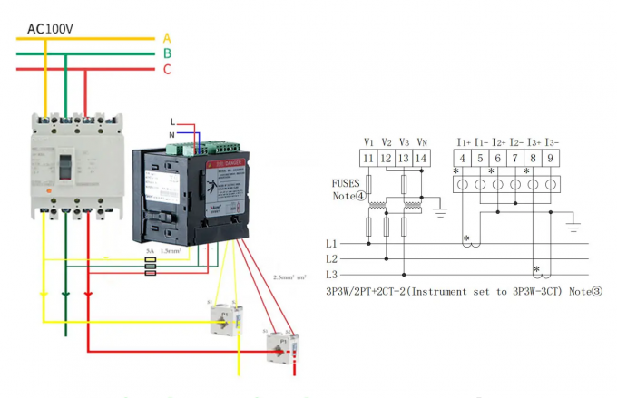 Acrel APM800 Network Power Meter Multifunction Meter Monitoring Power ...