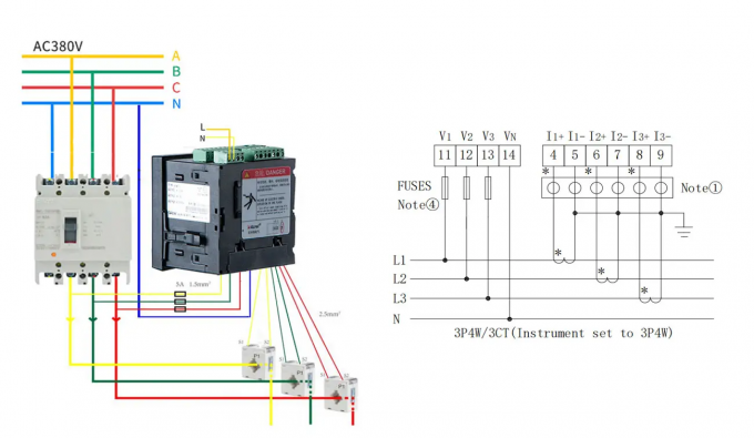 Acrel APM800 Network Power Meter Multifunction Meter Monitoring Power ...