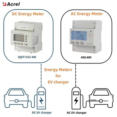 Acrel DJSF1352-RN Din Rail Dc Energy Meter For Ev Charger And Solar Dc Energy Meter 1000V Input