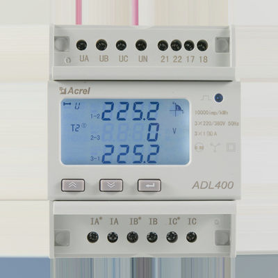 ADL400 Modbus Electronic Meter Rated Voltage 3x380~456Vac L-L Support MQTT In Charging Pile