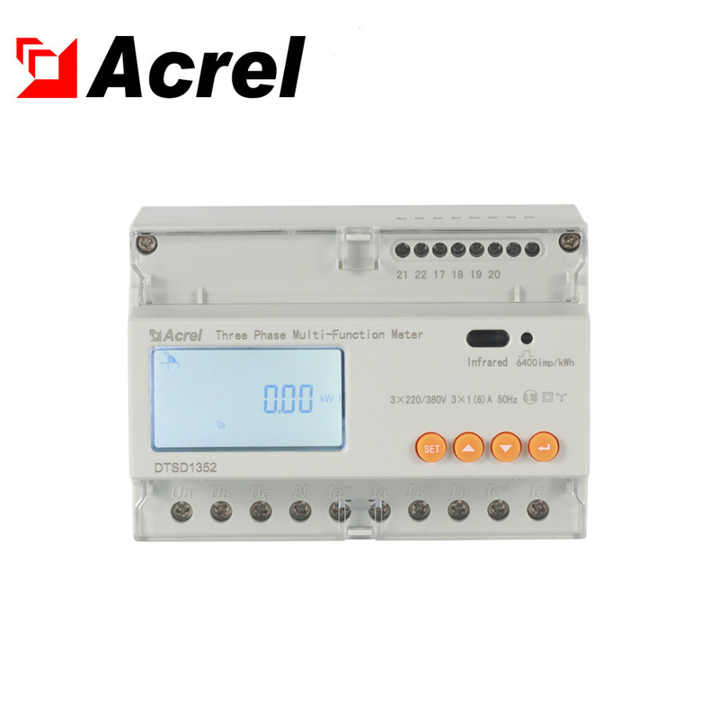 Acrel DTSD1352-C 3 phase 4 wire 3p4w panel multifunction energy meter din rail rs485 modbus power meter
