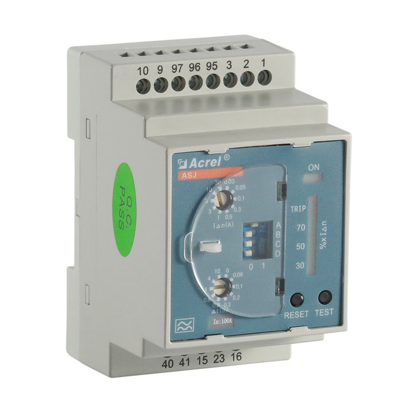 Acrel ASJ series intelligent residual current action relay suitable for TT and TN system distribution lines low voltage