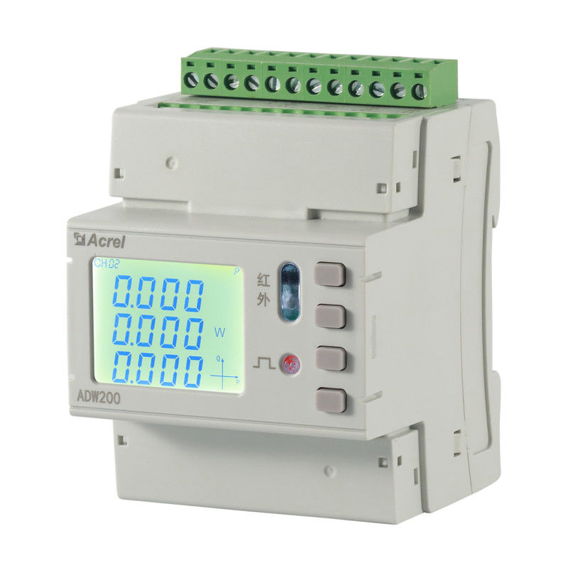Acrel ADW200-D16-4S multichannel energy meter with ct energy monitor multi channel energy meter for base station