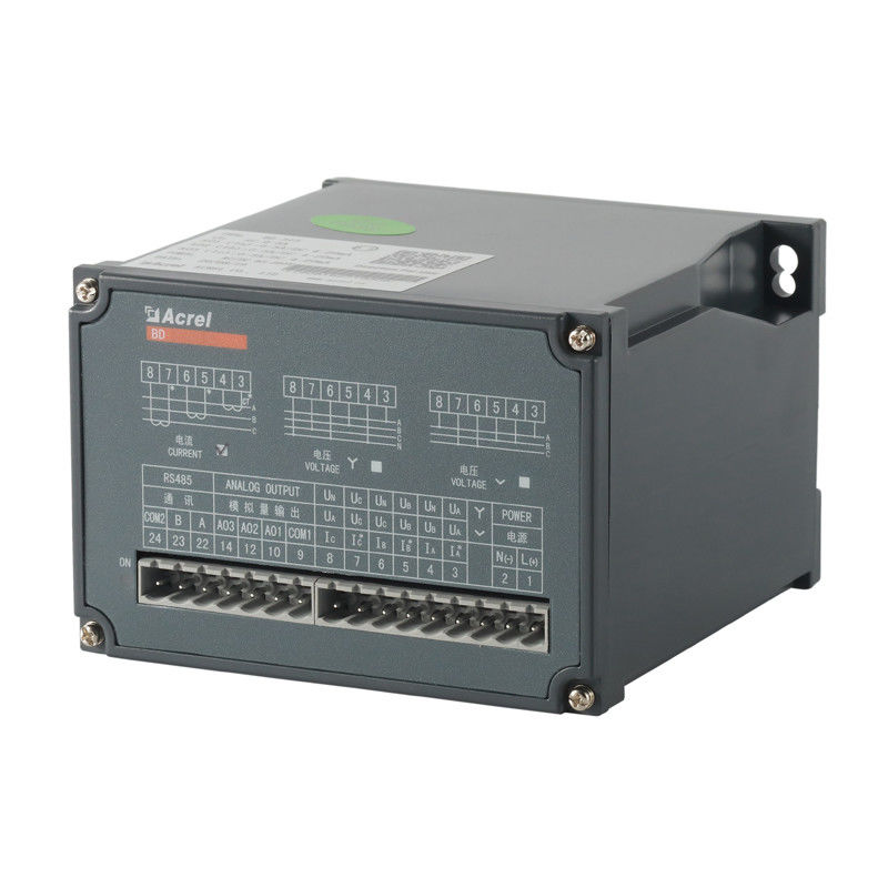 Acrel BD-3I3 series current transmitter 3 phase current isolate and transmit 3 analog output fix to cubicle with bolt