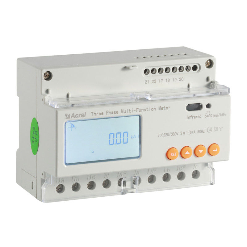 Acrel ADL3000-E three phase energy meter measurement power consumption din rail rs485 modbus power meter