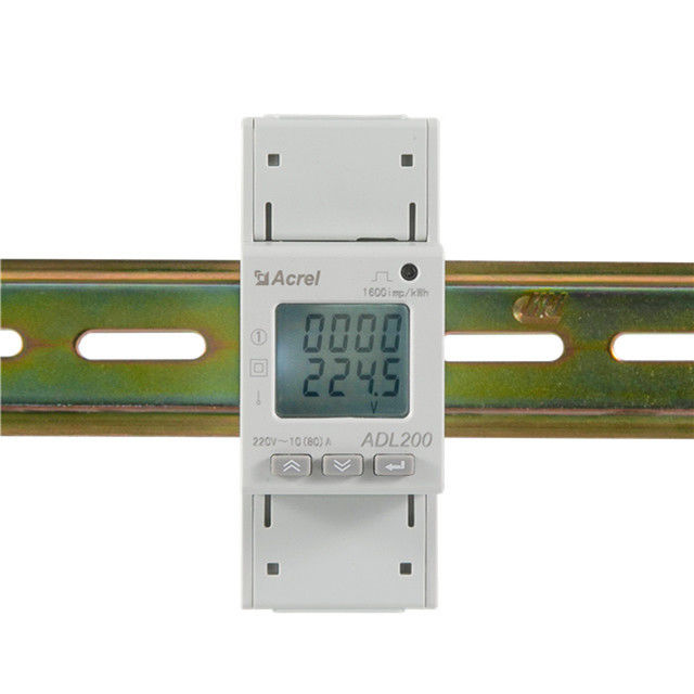 DIN35mm Acrel Din Rail Energy Meter Digital Single Phase LCD MID